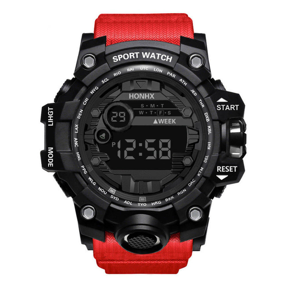 Men's Waterproof Sports Multifunctional Luminous Electronic Digital Watch