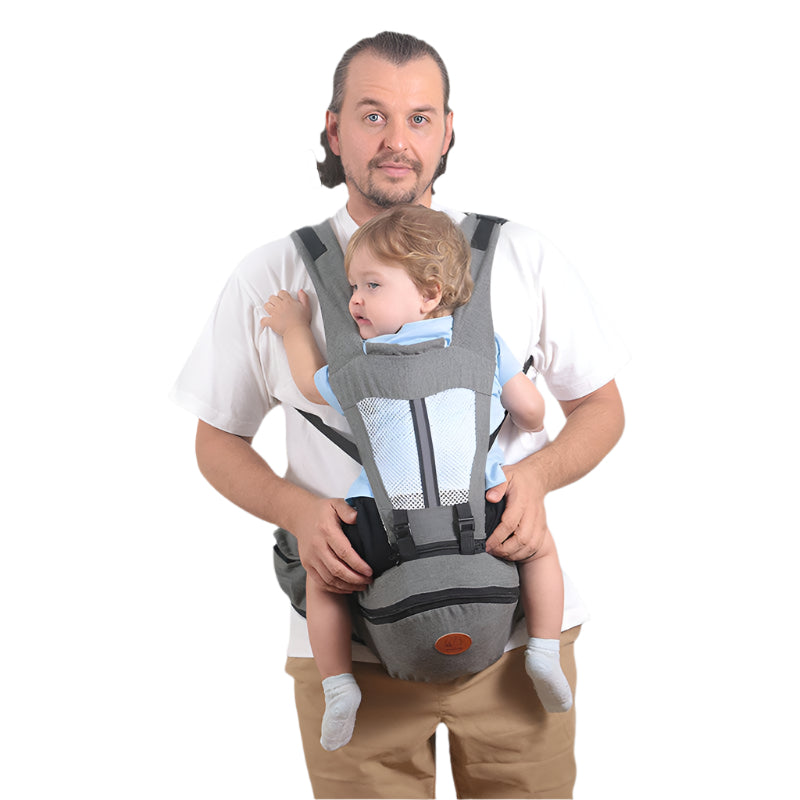 Comfortable Ergonomic Baby Carriers With Adjustable Straps And Large Capacity Waist Pocket For Infants Kids 0-36 Months Unisex