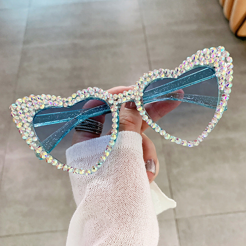 Women's Female Cute Cat Eye Heart-Shaped Sunglasses