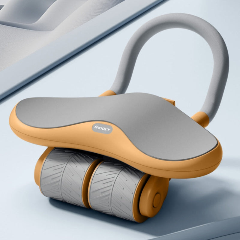 Abdominal Three-Wheel Elbow Pad Support Automatic Rebound Home Fitness Equipment.