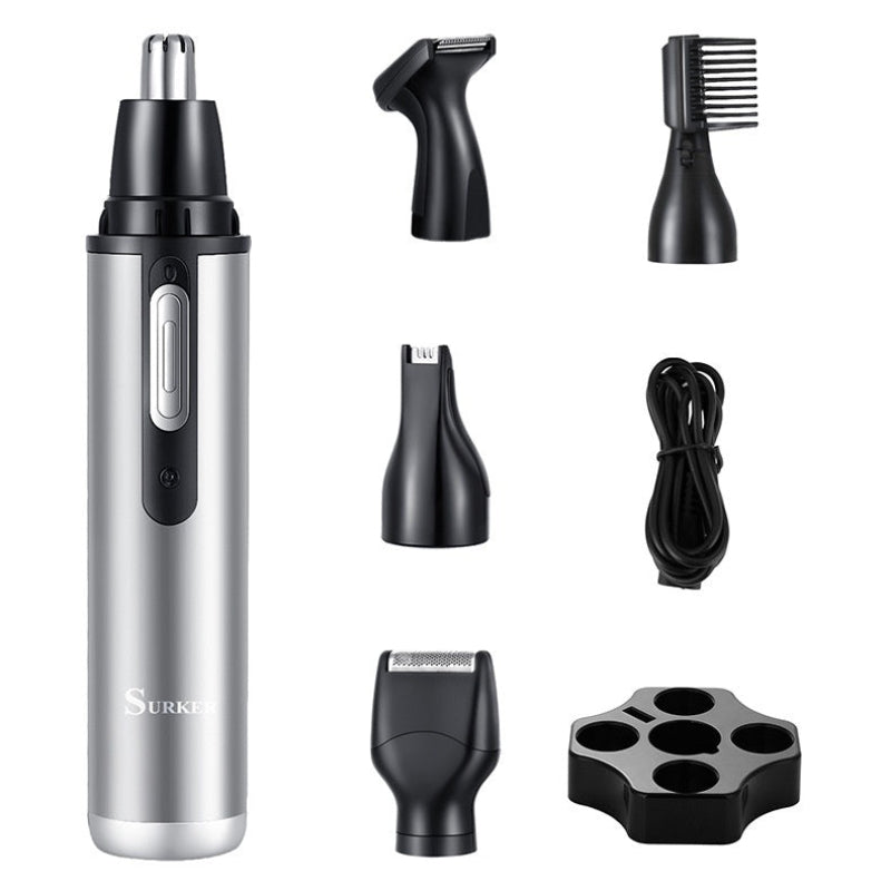 Five-In-One Multifunctional USB Charging Portable Mini Nose Ear Hair Trimmer