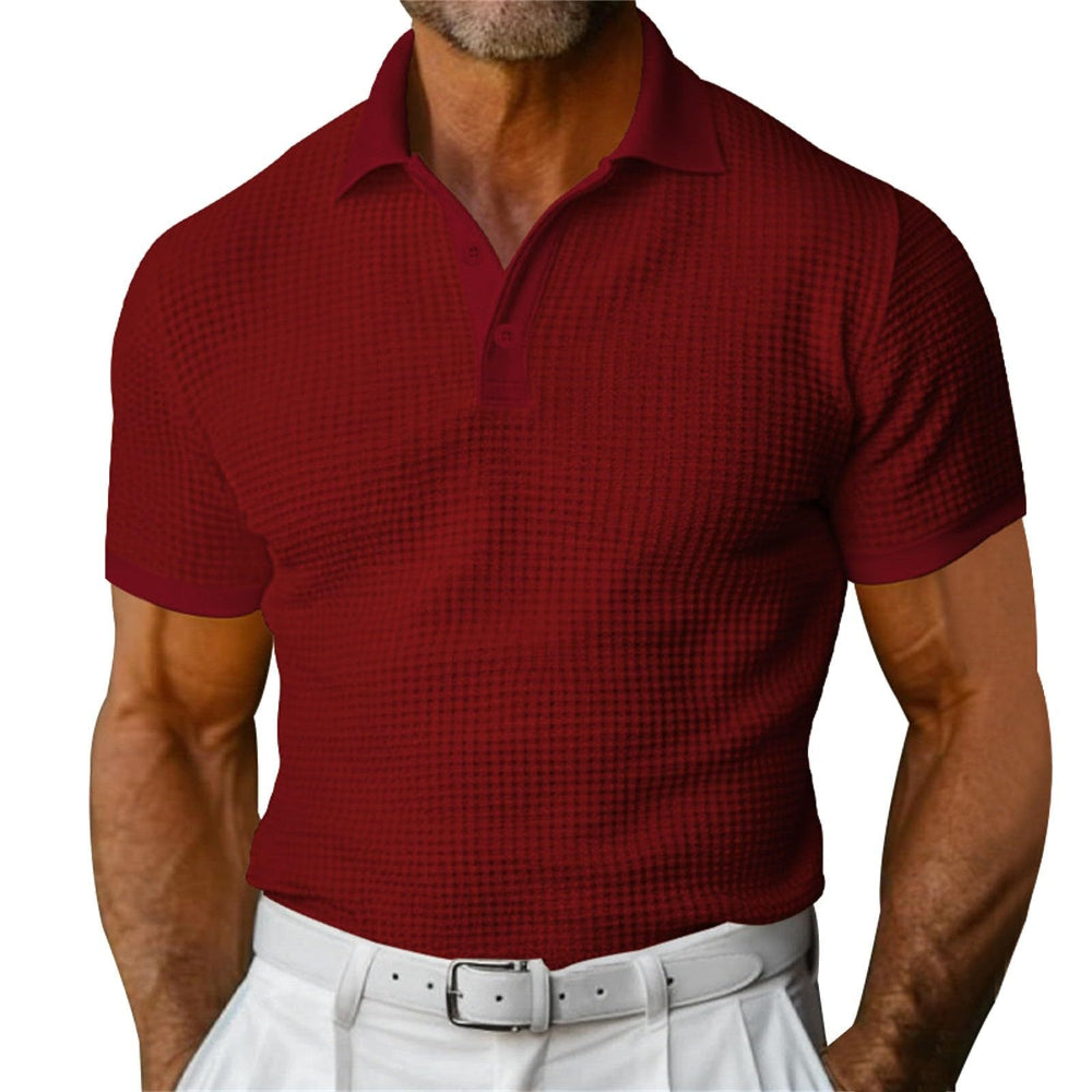 Short Sleeve Polo Shirt Men's Fashion Summer Lapel Shirt.