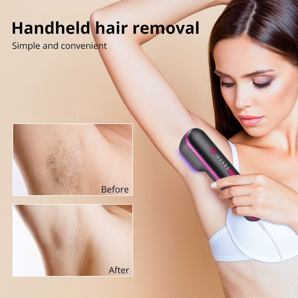 10 0000 Flashes IPL Hair Removal Device For Home 5 - speed Pulse Light Painless Laser Hair Removal Device - Weriion