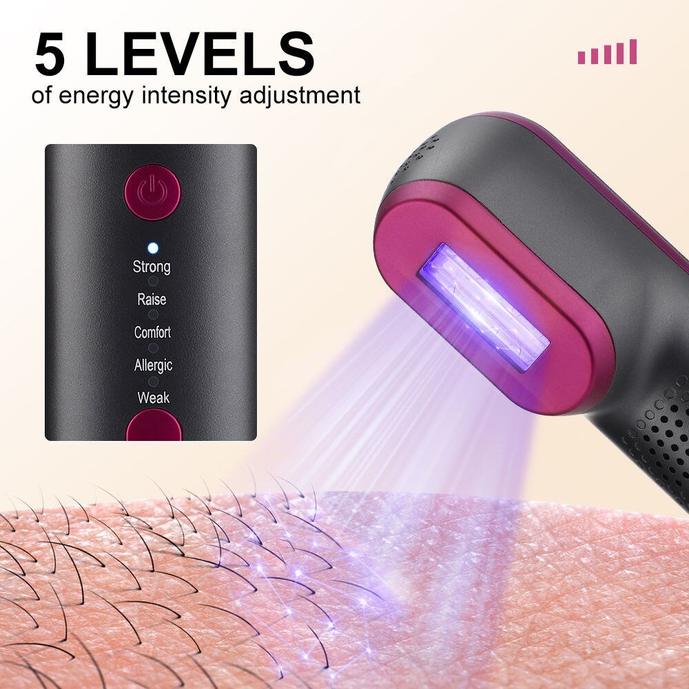 10 0000 Flashes IPL Hair Removal Device For Home 5 - speed Pulse Light Painless Laser Hair Removal Device - Weriion