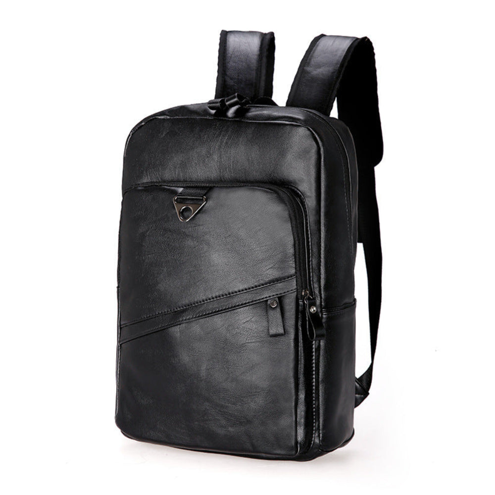 Men's PU Leather Leisure Travel Backpack