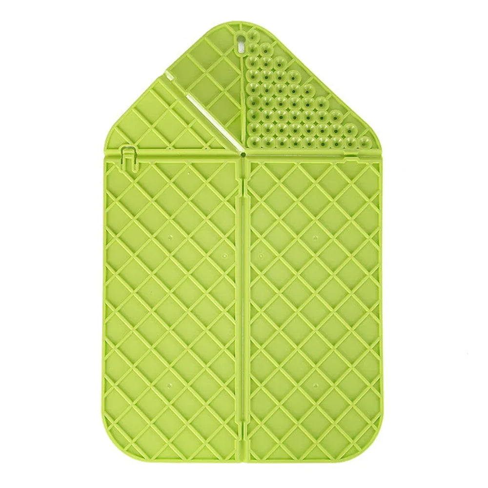Plastic 2 in 1 Cutting Board and Drainer Foldable Chopping Mat With Hanging Hole and Safety Lock