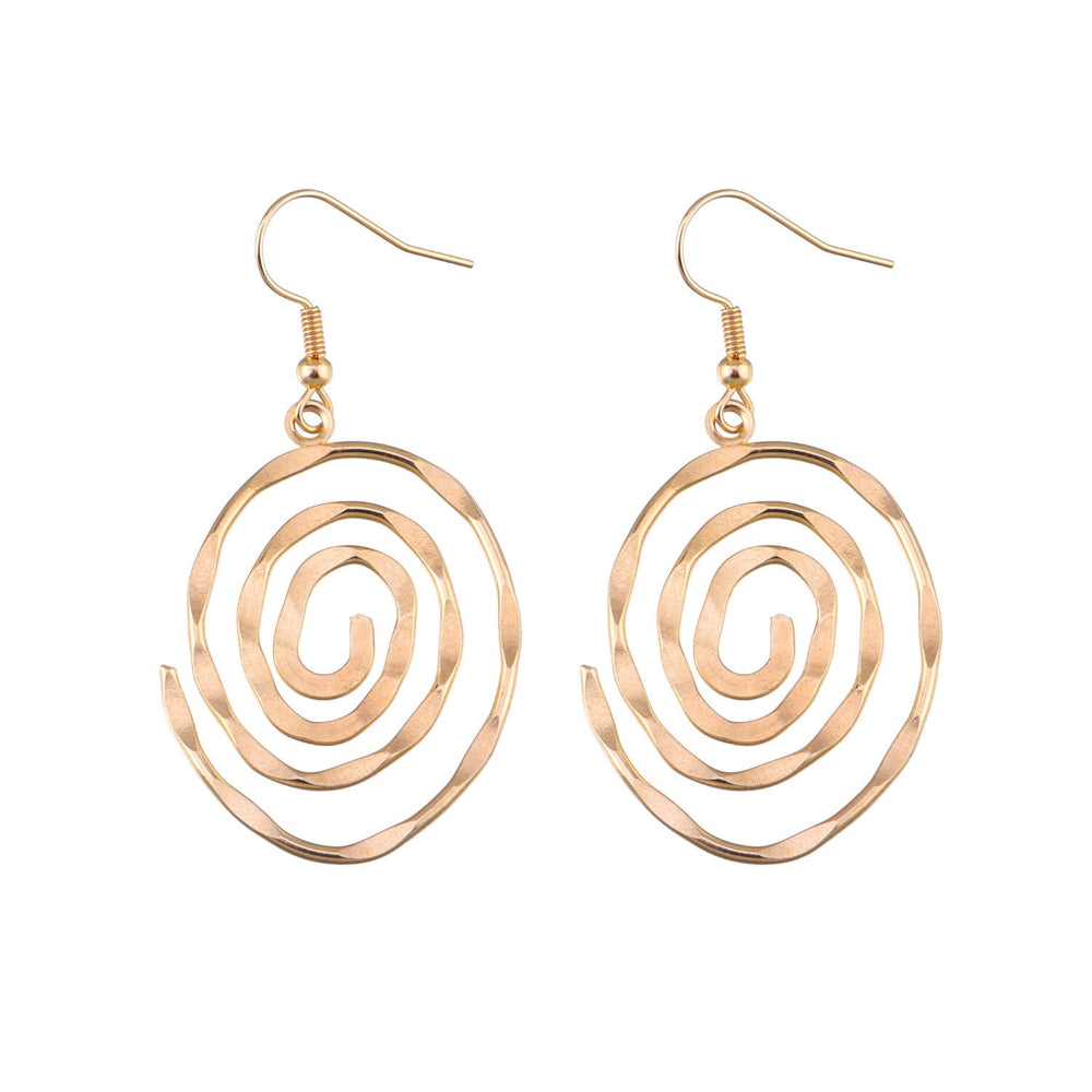Creative Hollow Circular Vortex Earrings For Women