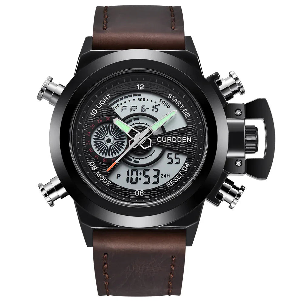 Multi-functional Double Display Sports Watch For Men