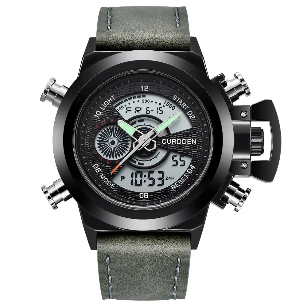 Multi-functional Double Display Sports Watch For Men