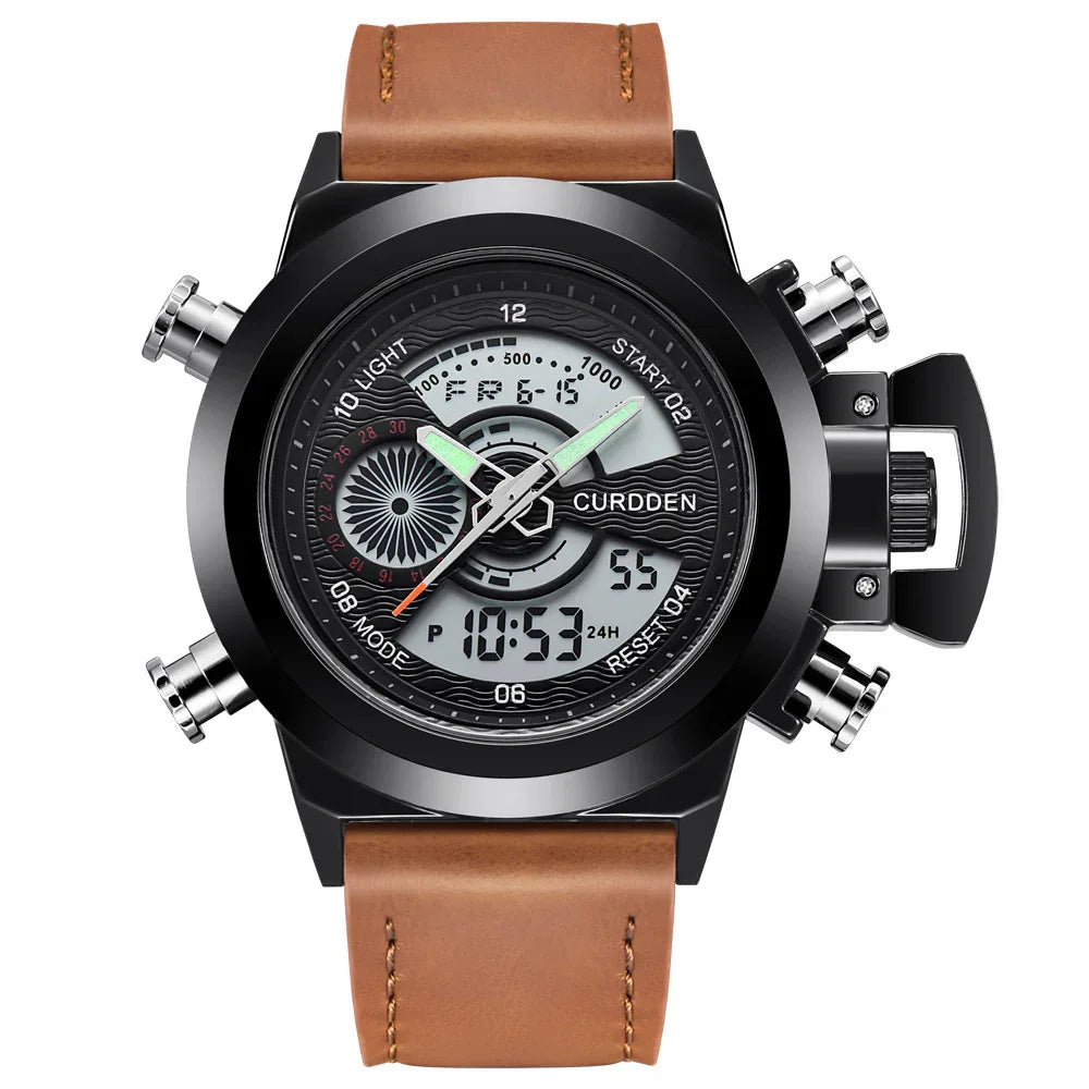Multi-functional Double Display Sports Watch For Men