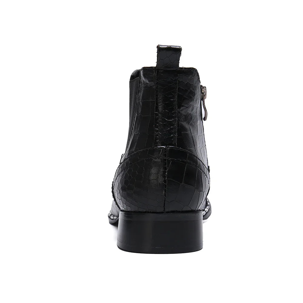 Men's British-Style High-Top Shoes Summer Breathable Chelsea Boots