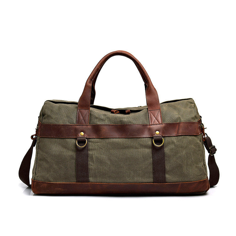 Waterproof Oil Wax Canvas Unisex Shoulder Bag