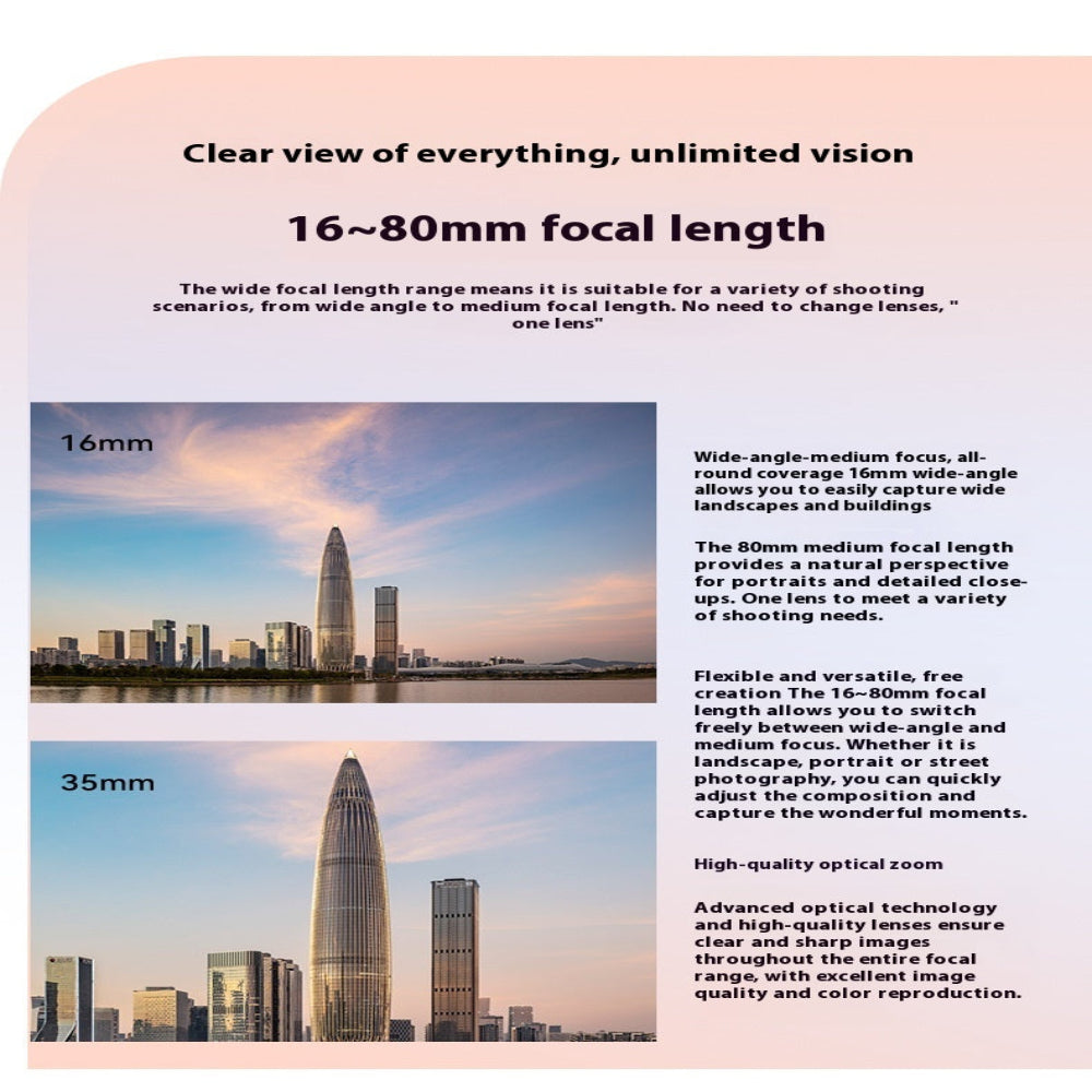 Optical Digital Micro Single Camera Student Live Vlog 5K Ultra High-Definition With Wide Angle