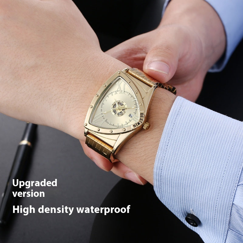 Fashionable Non-Mechanical Creative Triangular Dial Waterproof Men's Watch