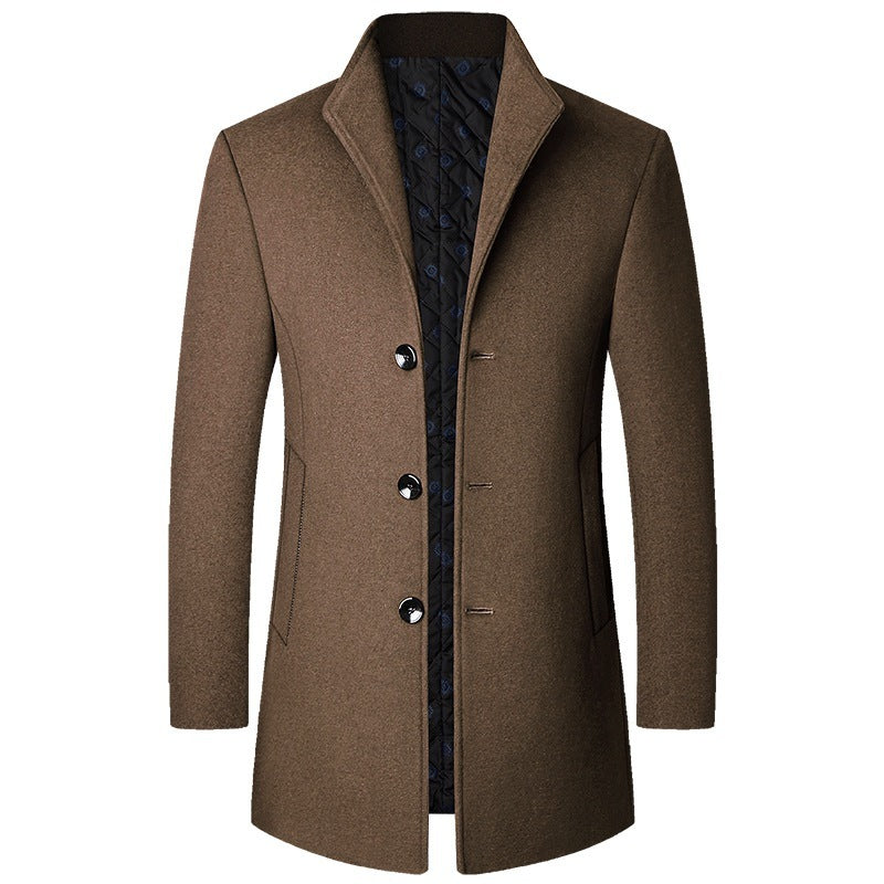 Autumn And Winter Casual Woolen Coat For Men