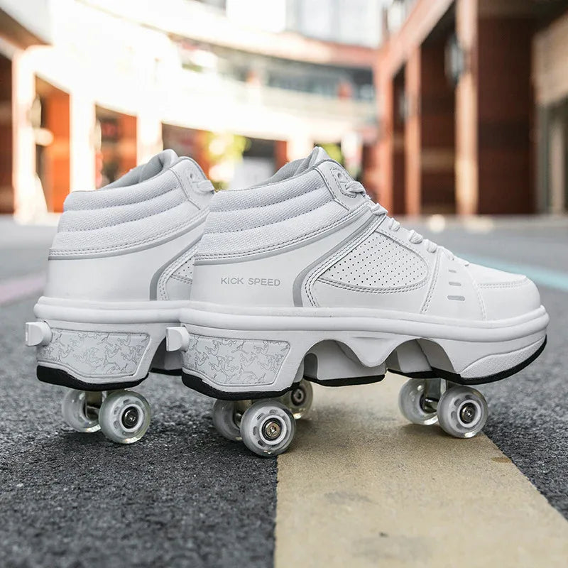 Women's Double row roller skate Shoes