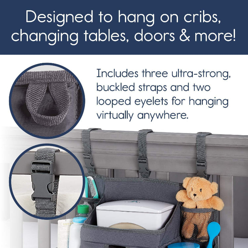 Baby Crib Bedside Storage Hanging Diaper Bag