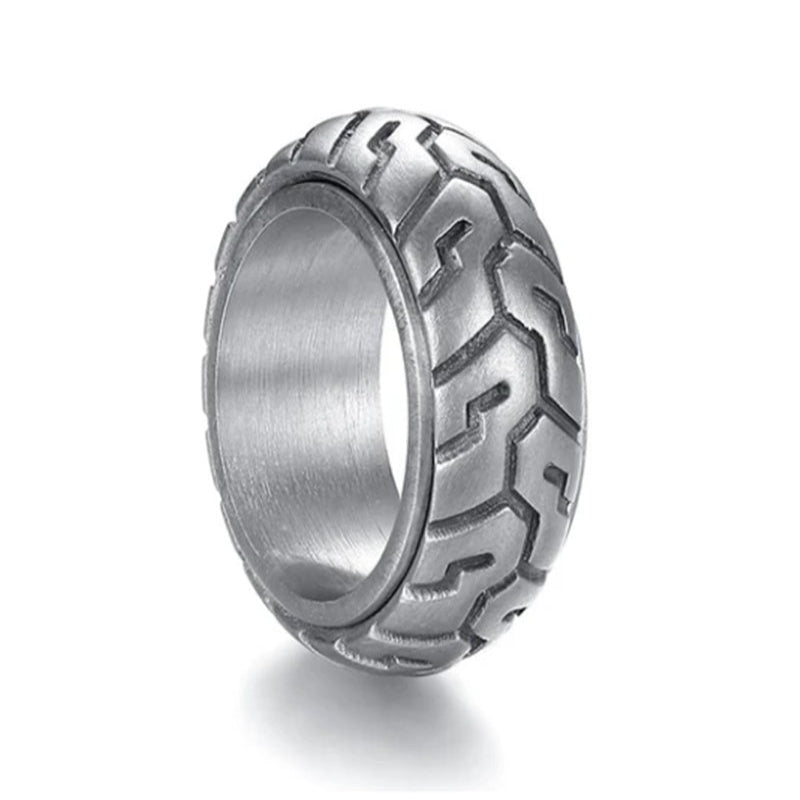 Retro Niche Design Men's Tire Ring