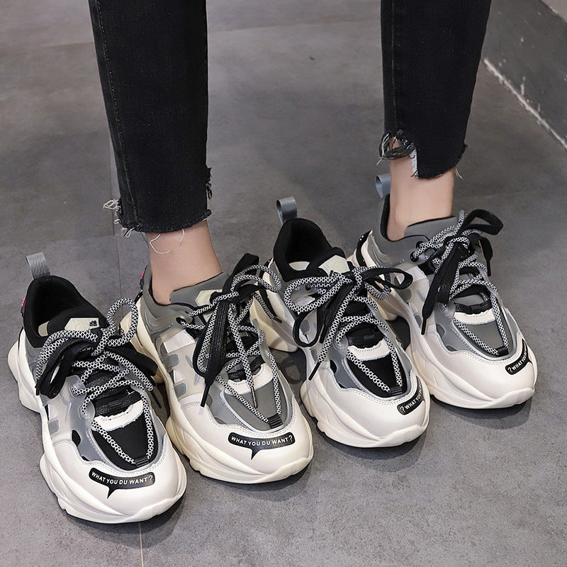 Thick Soled High Rise Summer Styles Sports Shoes For Women