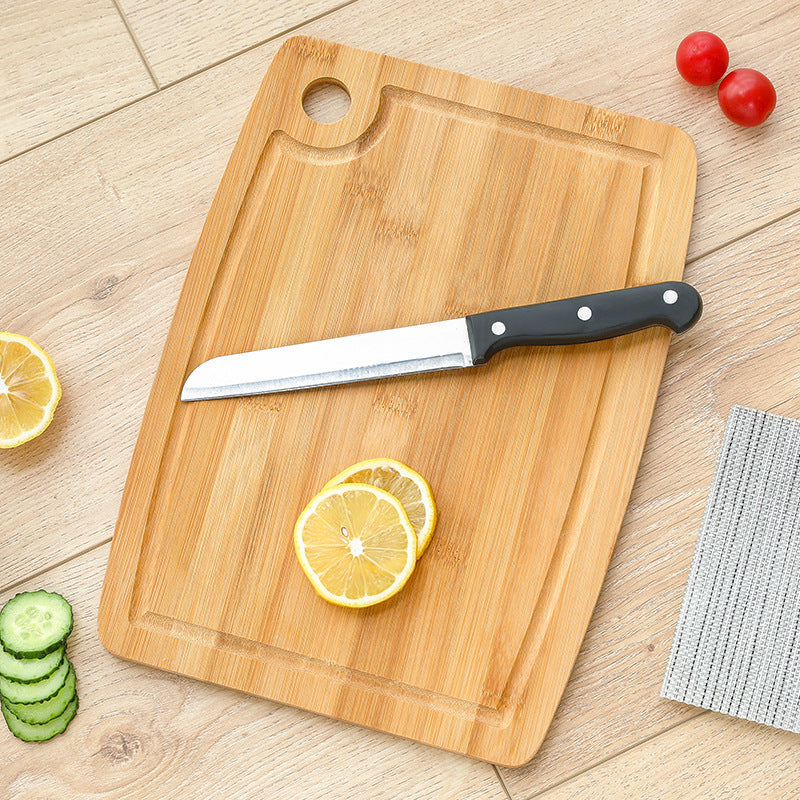 Healthy And Ecological Bamboo Cutting Board With Hanging Hole For Storage