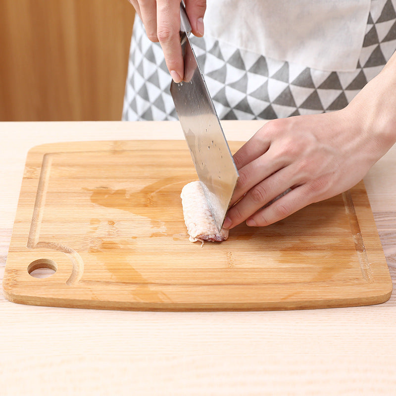 Healthy And Ecological Bamboo Cutting Board With Hanging Hole For Storage