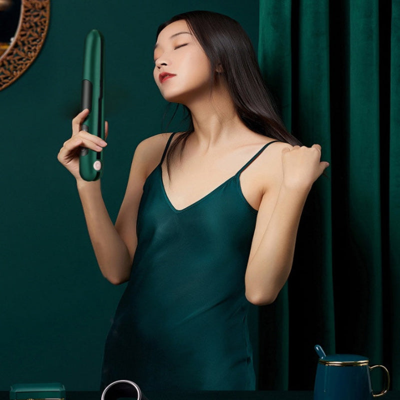 Wireless Charging Dual-Use Hair Straightener Mini Portable Bangs Straight Curling Iron