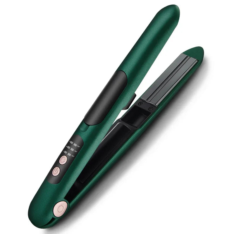 Wireless Charging Dual-Use Hair Straightener Mini Portable Bangs Straight Curling Iron