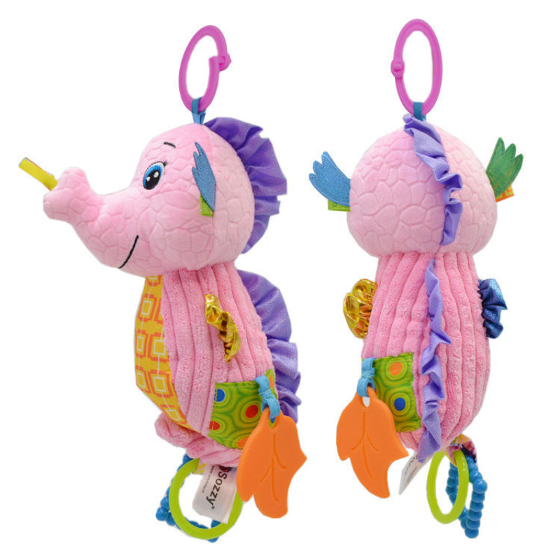 Soft Teething Musical Seahorse Plush Rattle For Toddlers 0-36 Months