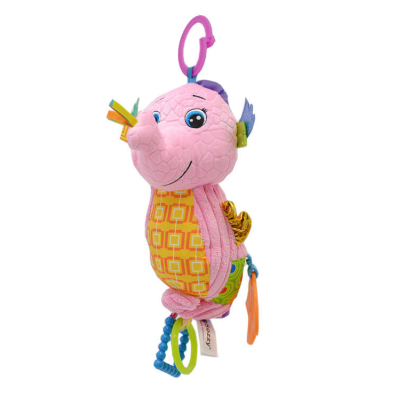 Soft Teething Musical Seahorse Plush Rattle For Toddlers 0-36 Months