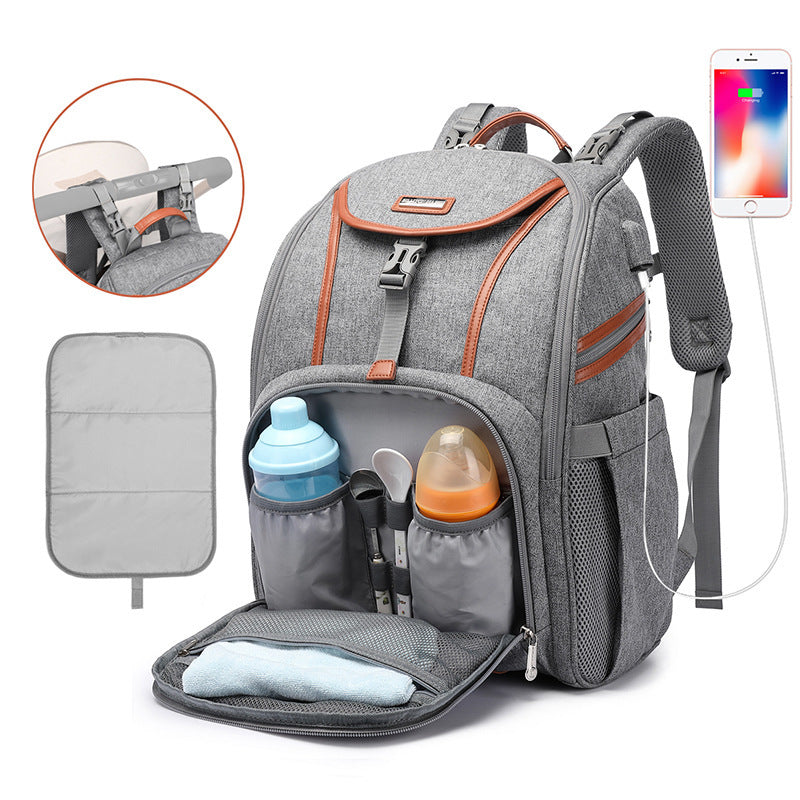 Large Capacity Multifunctional Maternity Mummy Parent Unisex Backpack Diaper Bag