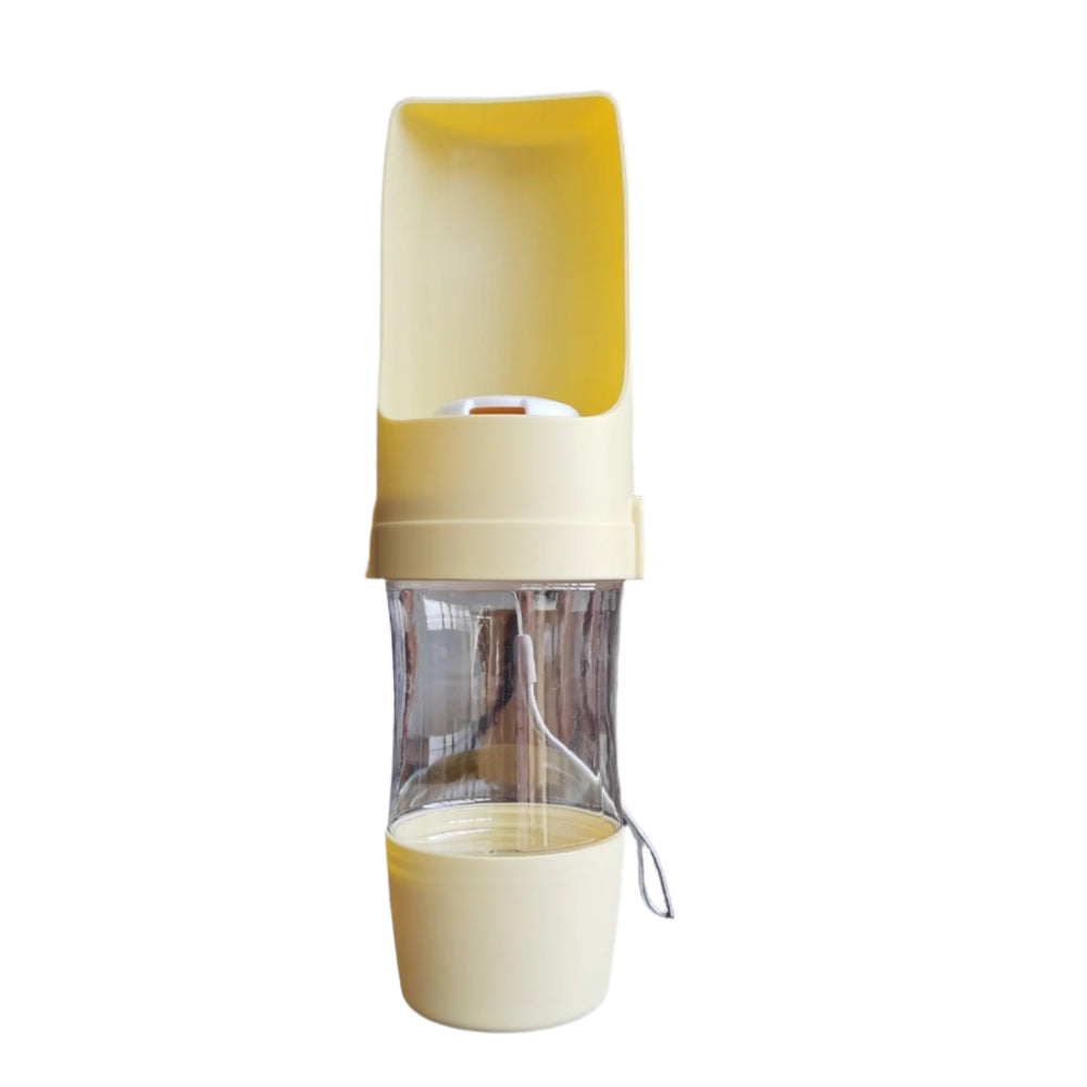 2 In 1 Cat Travel Pet Dog Water Bottle Outing Feeder Drinking Portable Cup