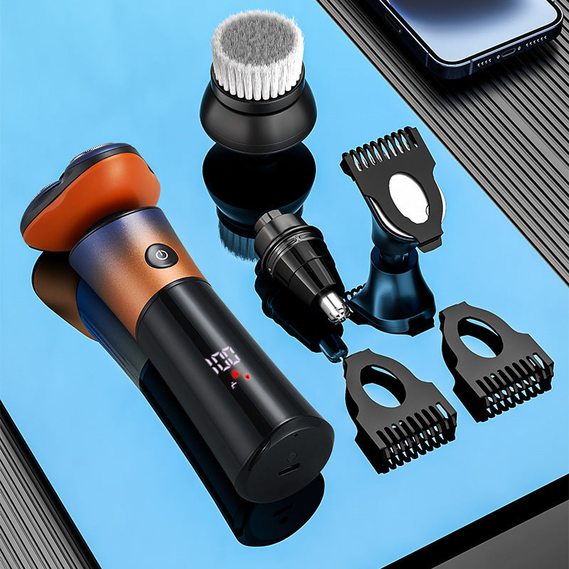 Multifunctional Fully Washable Intelligent 3D Floating Magnetic Suction Shaver