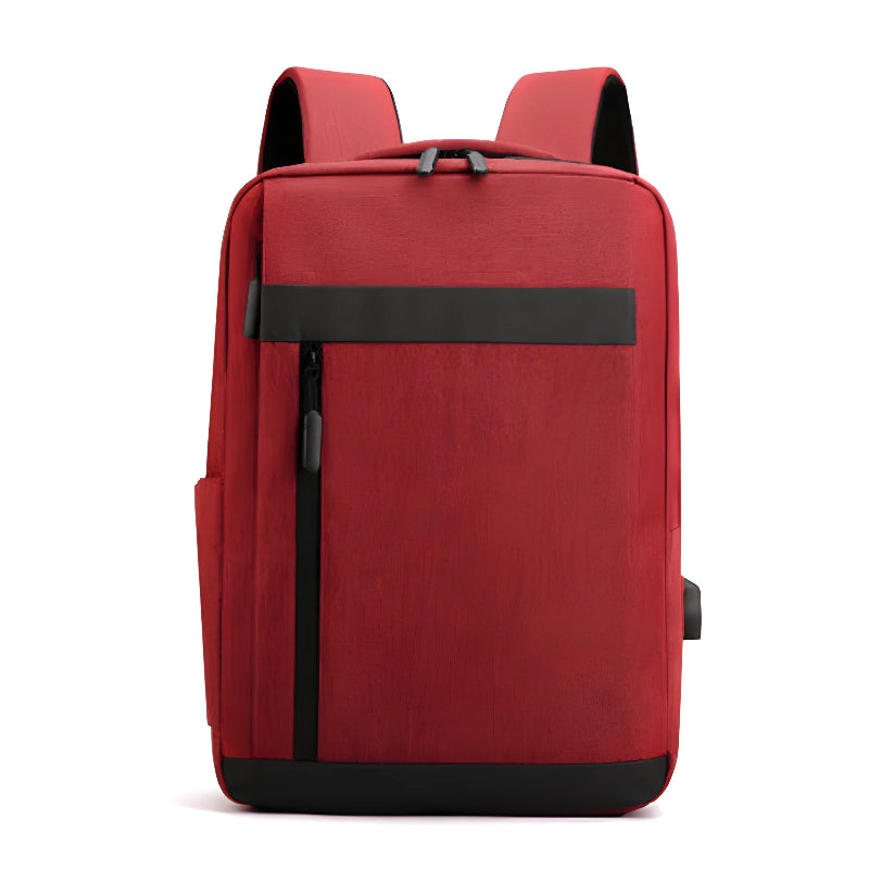 Large-Capacity Business Travel Bag Unisex Backpack With USB Charging Port