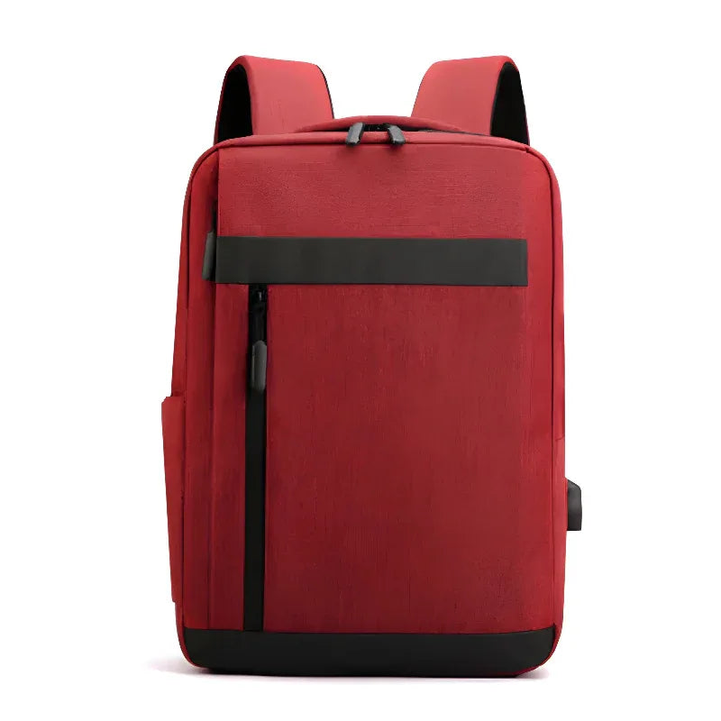 Large-Capacity Business Travel Bag Unisex Backpack With USB Charging Port