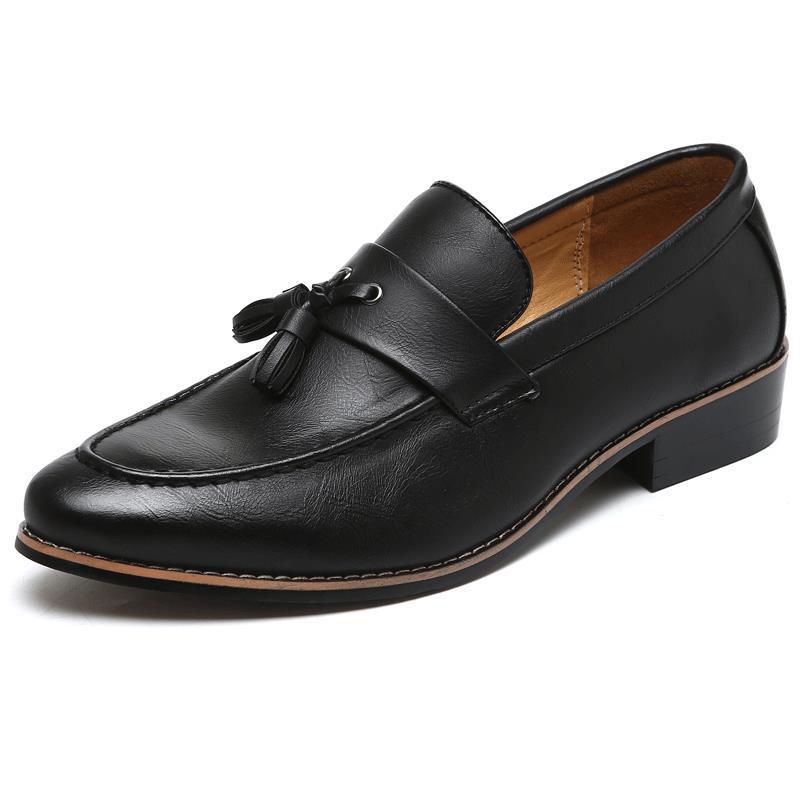 British Retro Slip-On Shoes Tassel Casual Loafers For Men