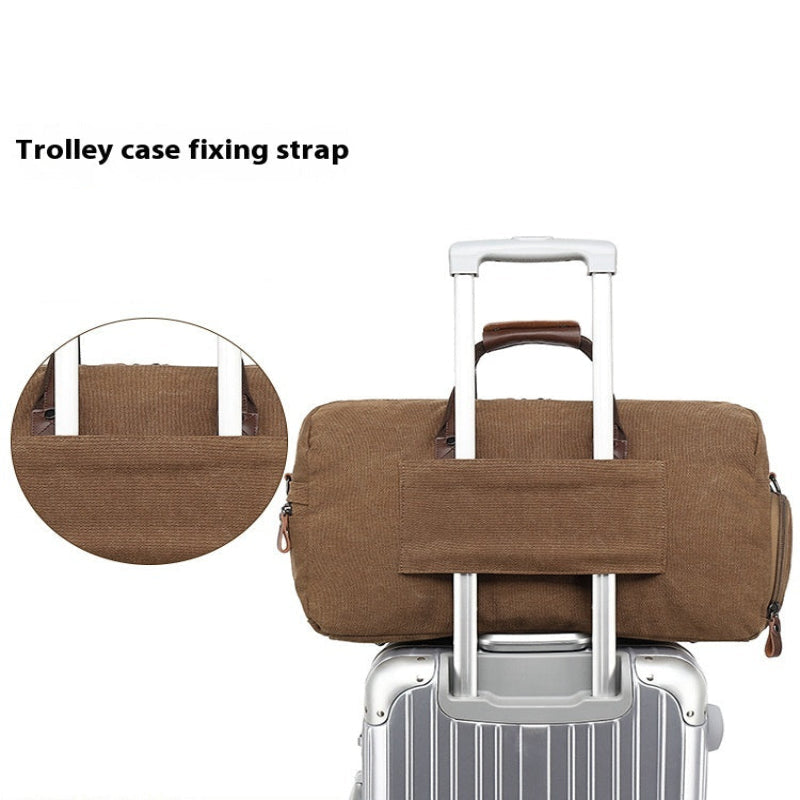 Men's Large Capacity Crossbody Travel Luggage Shoulder Bag.