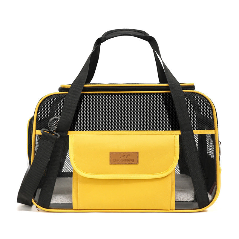 Breathable Oxford Cloth One-Shoulder Dog Bag Portable Cat Bag