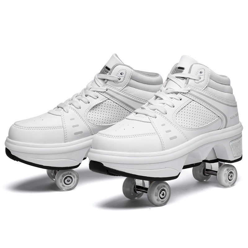 Women's Double row roller skate Shoes