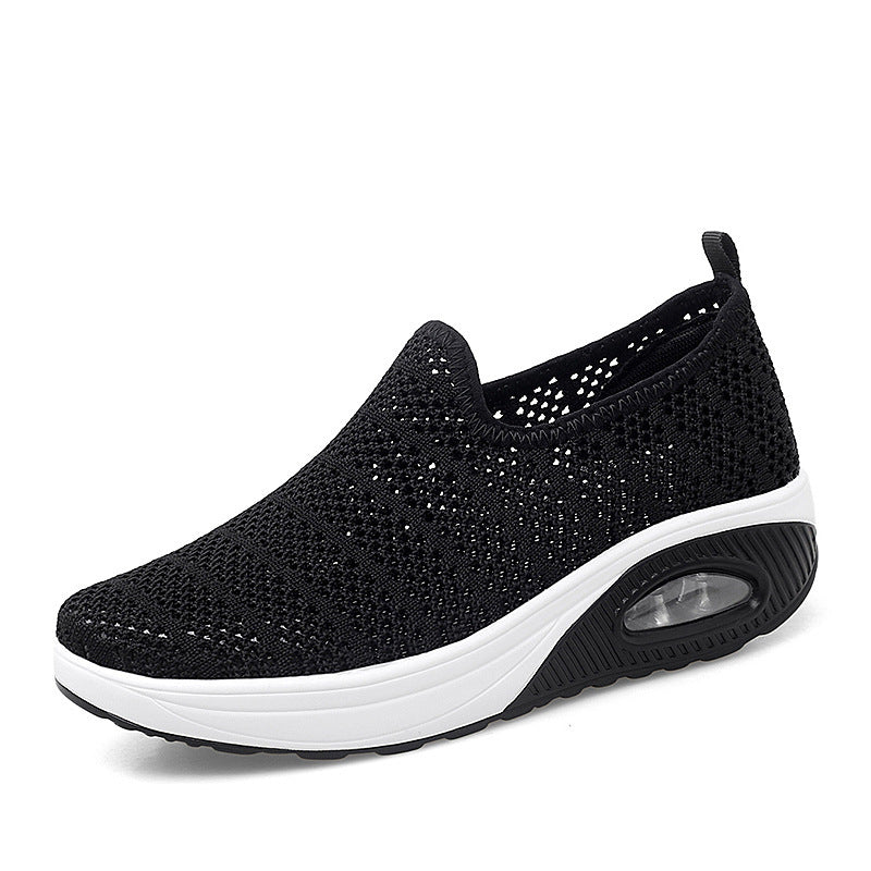 Women's Fashion Shoes Fly-Knit Breathable Outdoor Sneakers