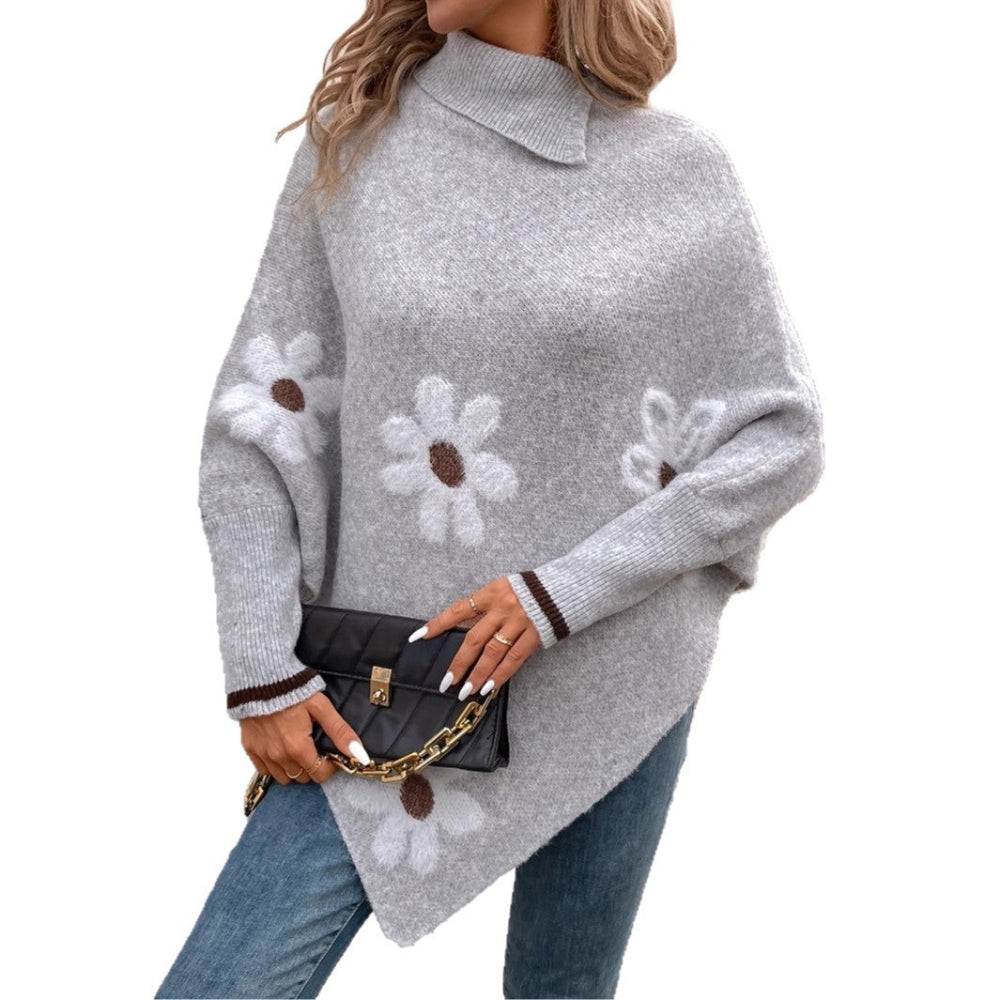 Pullover Flower Jacquard Women's Sweater