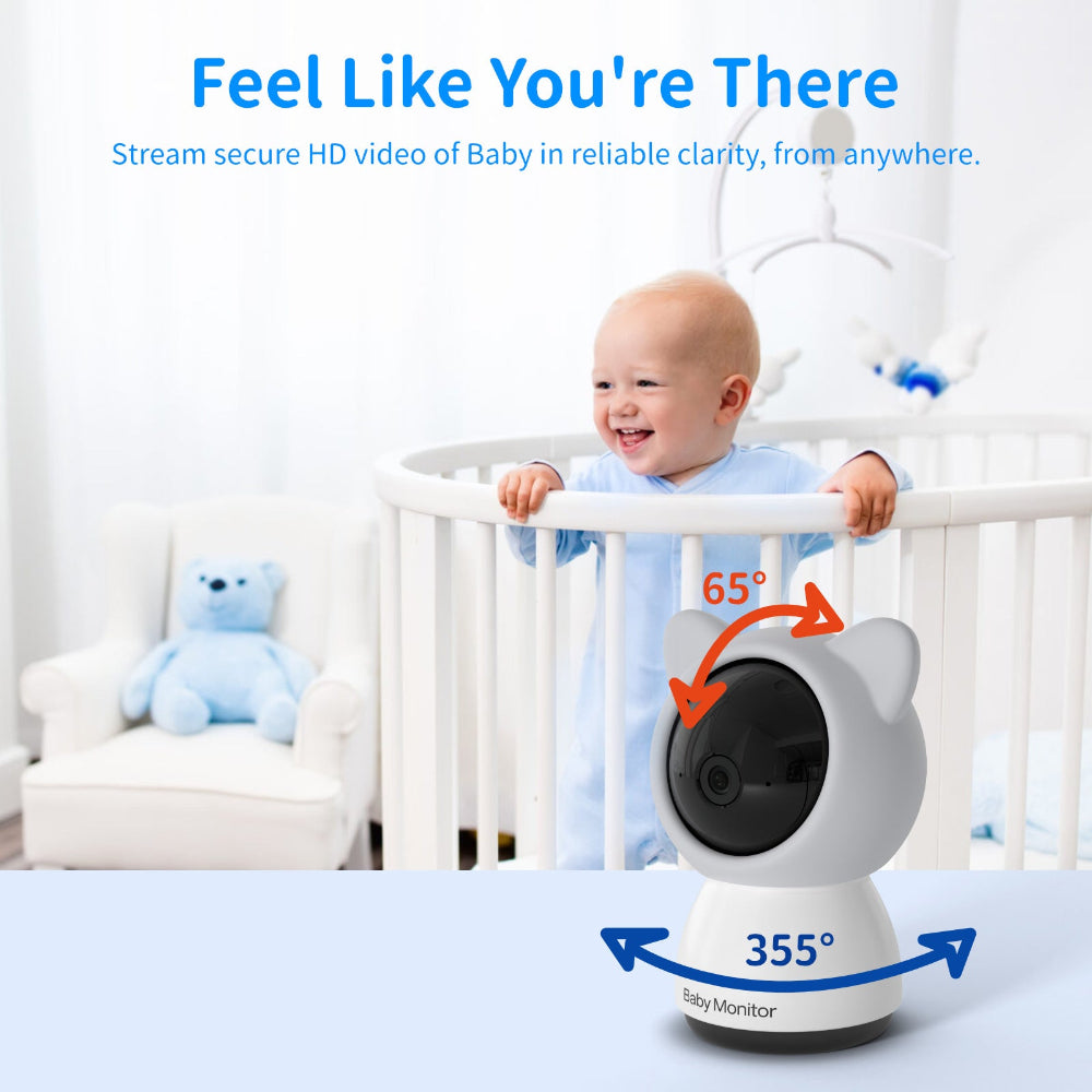 5 Inch Screen 1080P Infrared Night Vision Baby Monitor