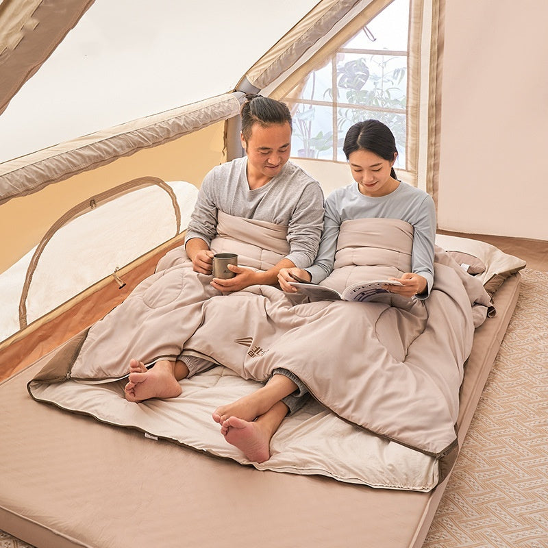 Warm Cold Protection Double Camping Sleeping Bag