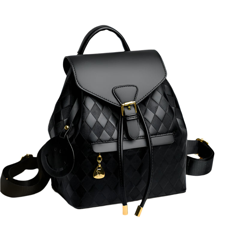 Female Casual Multifunctional School Travel Work Leather Backpack For Women