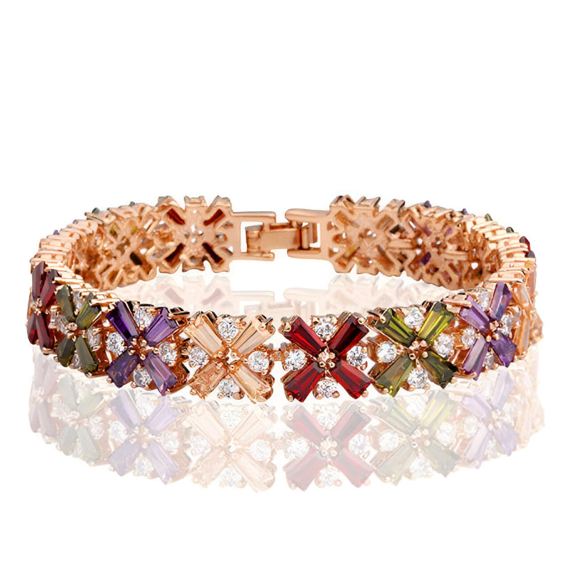 Women's Colorful Zircon Bracelet