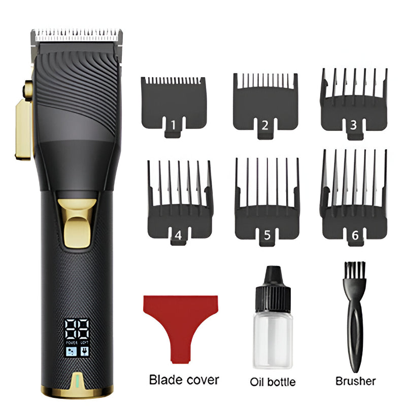 LCD Digital Display Rechargeable Metal Hair Trimmer Shaver