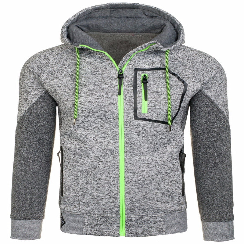Men's Long Sleeve Hoodie With Chest Pocket