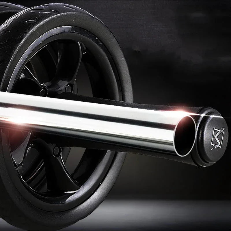 Silent Two-Wheeled Abdominal Wheel Abdomen Roller For Strengthening The Core Muscles.