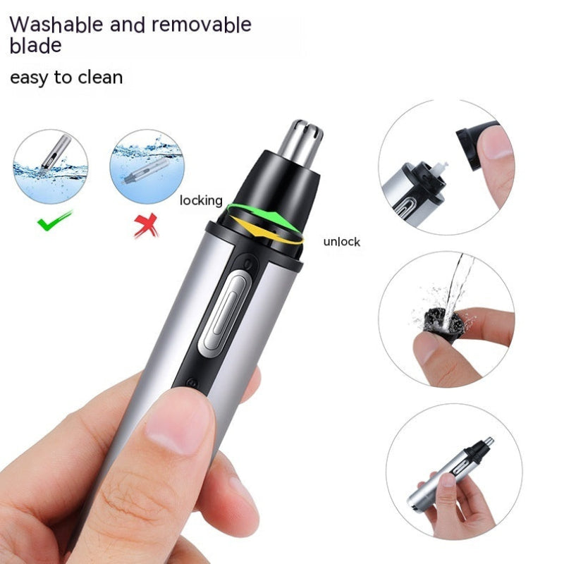 Five-In-One Multifunctional USB Charging Portable Mini Nose Ear Hair Trimmer