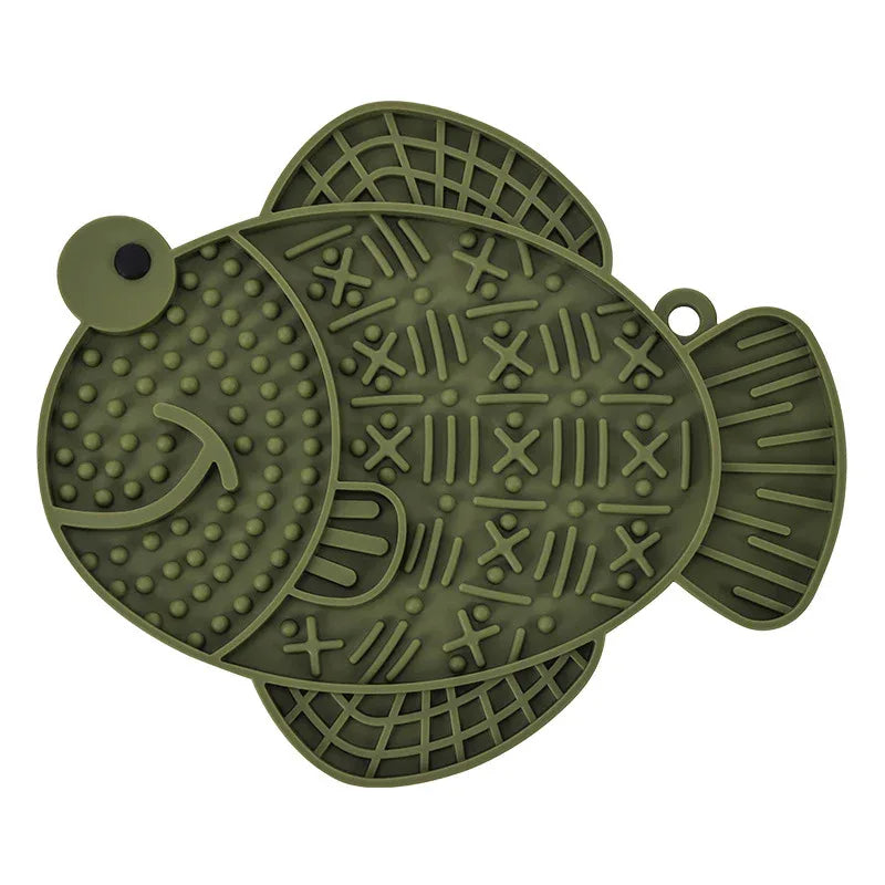Silicone Pet Slow Food Anti-Tumble Anti-Overflow Dog Licking Feeding Pad