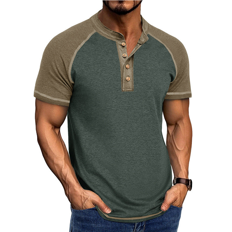 Men's Short Sleeve Slim Fit Comfortable Top Shirt